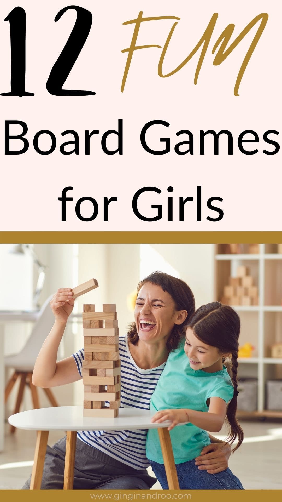 12 Fun Board Games Girls Aged 3-9 Love To Play by GinGin and Roo