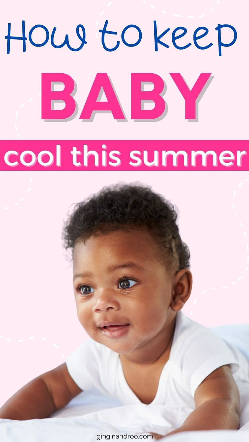 How to Keep Baby Cool in Summer - image of a baby with a cartoon sunshine