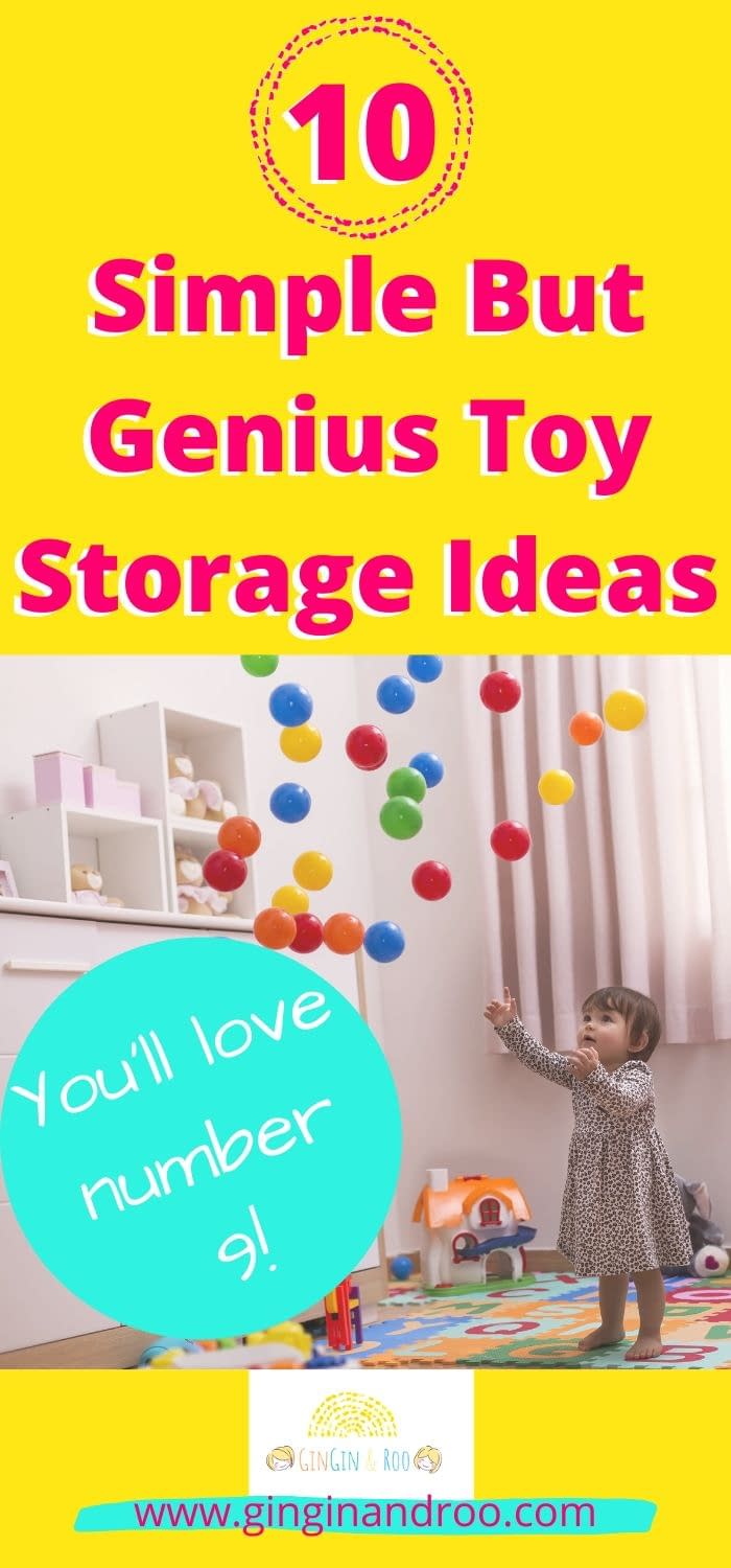 If you've got kids you're very likely to have a home full of toys too. I've searched the web for the very best simple but genius toy storage ideas for kids #toystorage #toystorageorganization #toystorageideas
