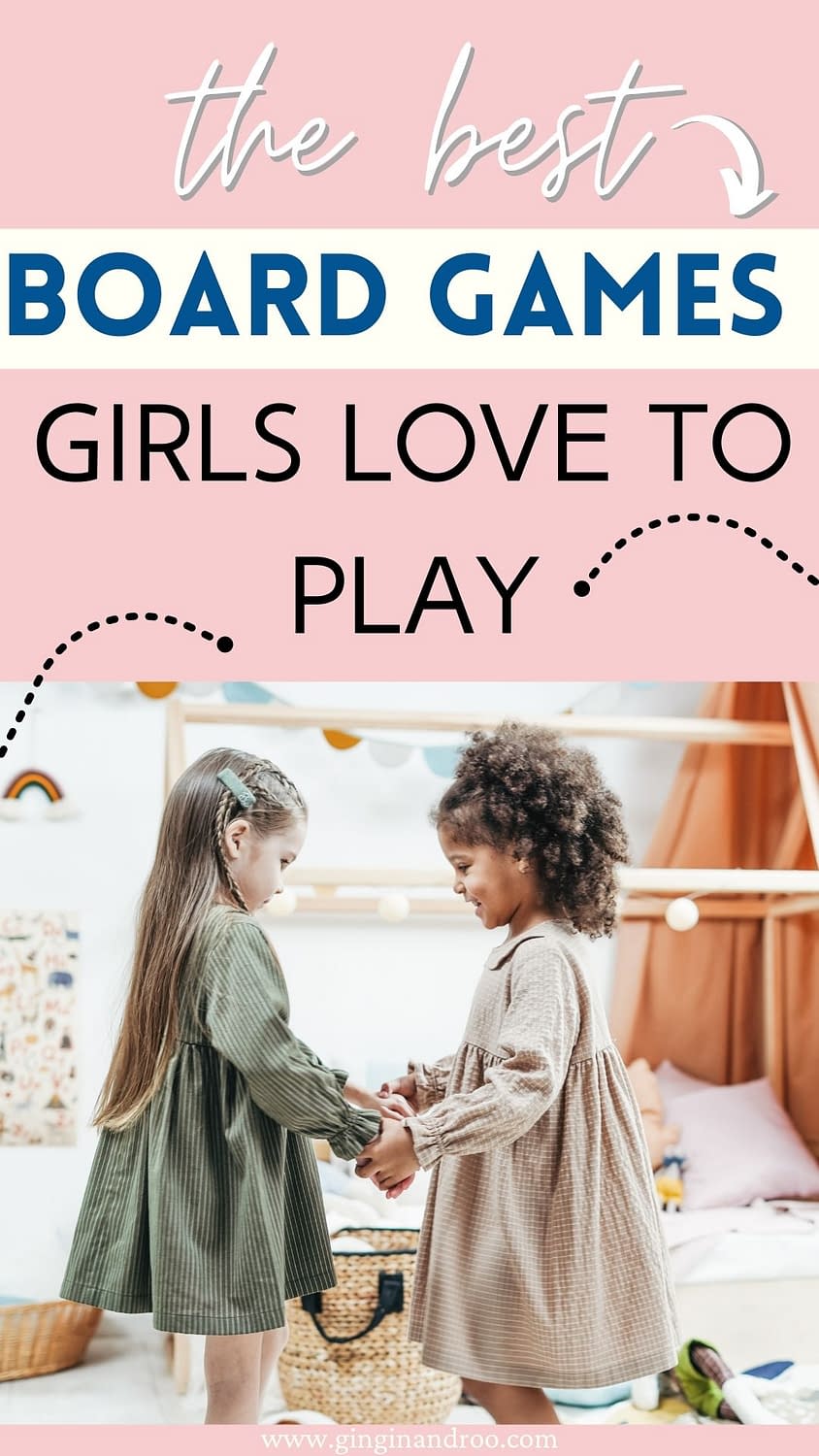 12 Fun Board Games Girls Aged 3-9 Love To Play by GinGin and Roo
